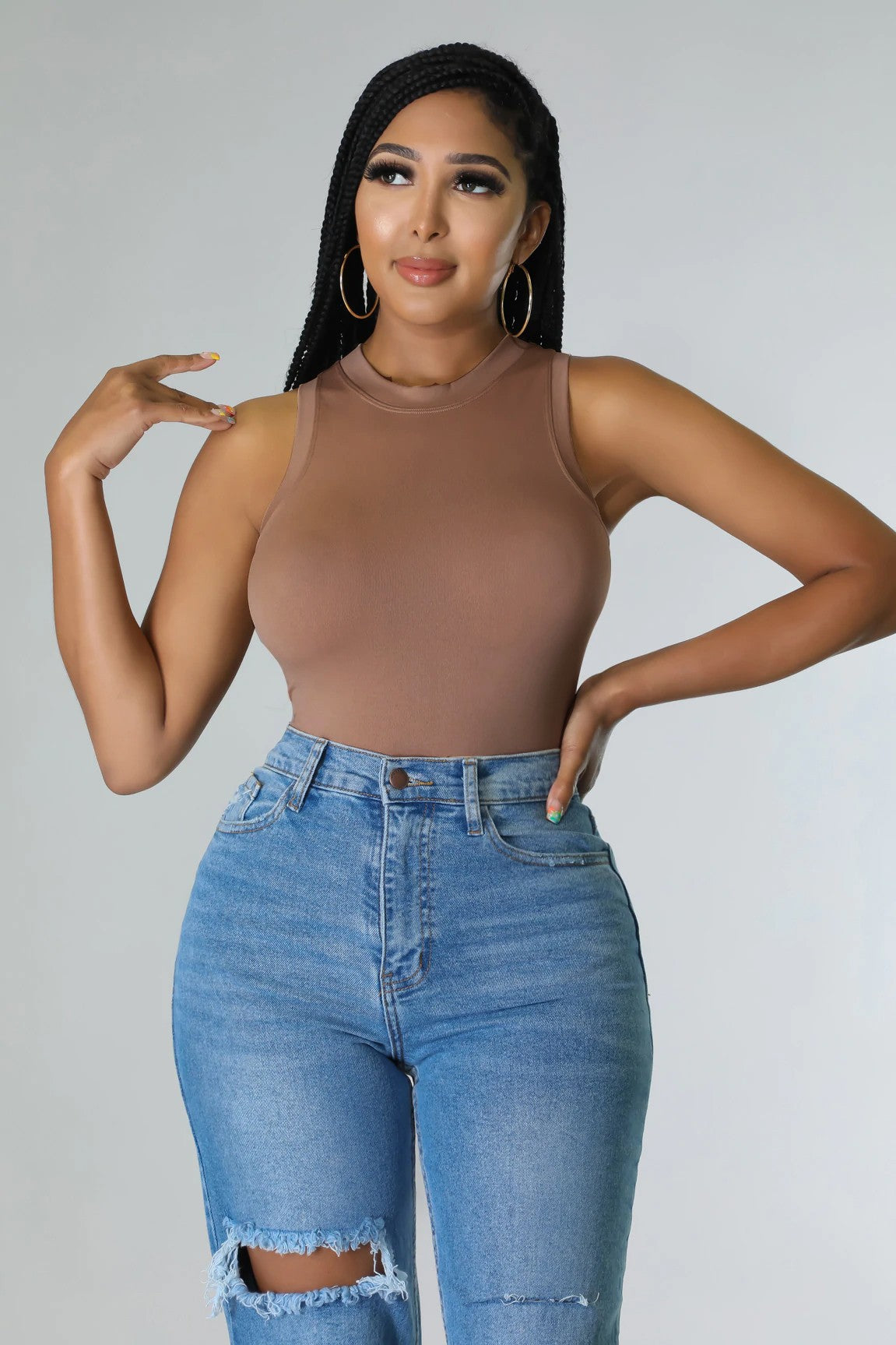Essential Bodysuit-Brown