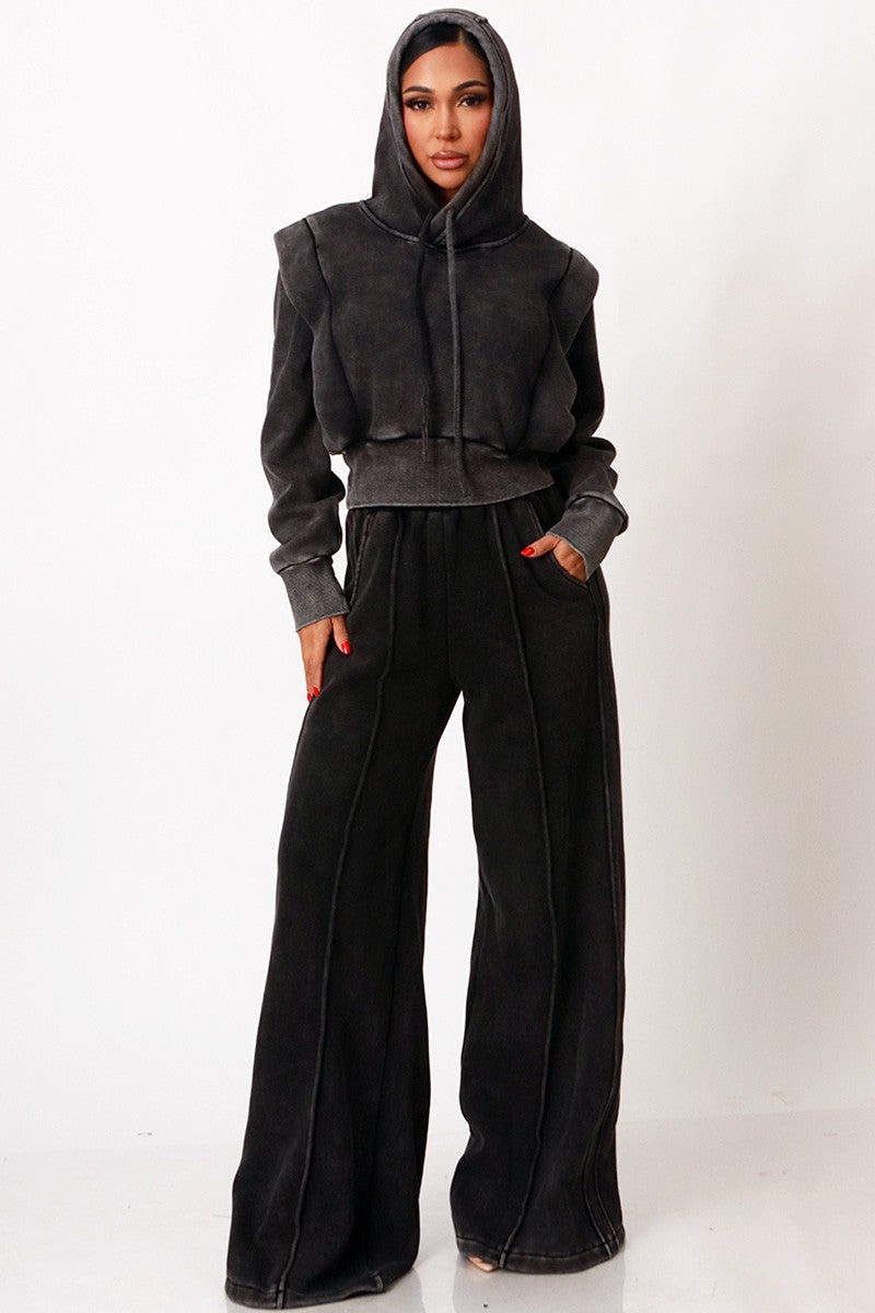 Major Moves Sculpted Jogger Set-Black