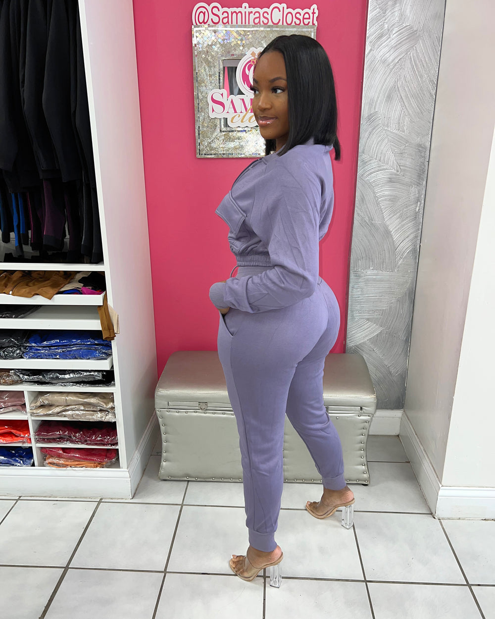 On The Go Jogger Set-Lavender