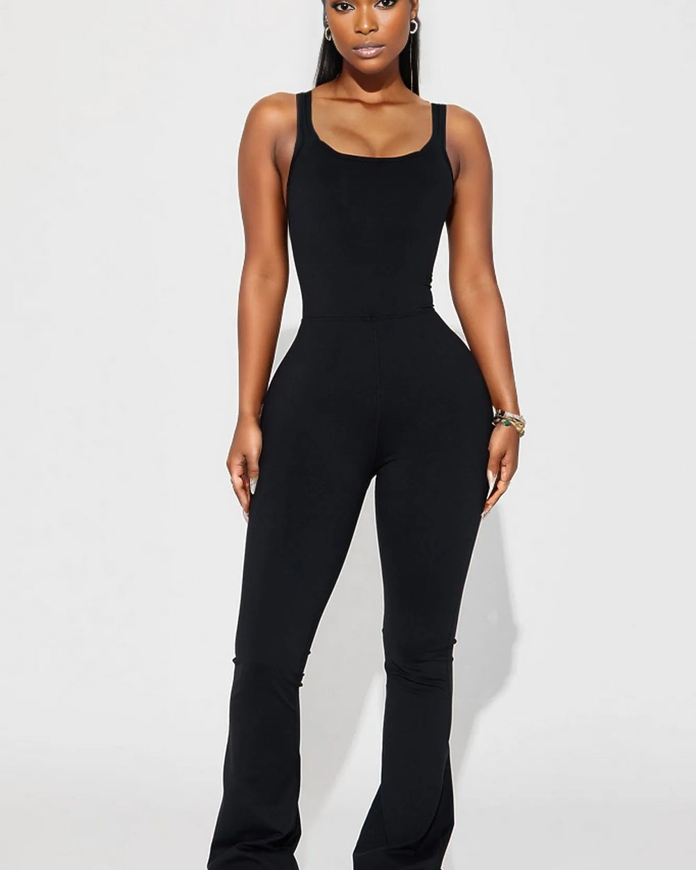 Andrea Snatched Jumpsuit-Black