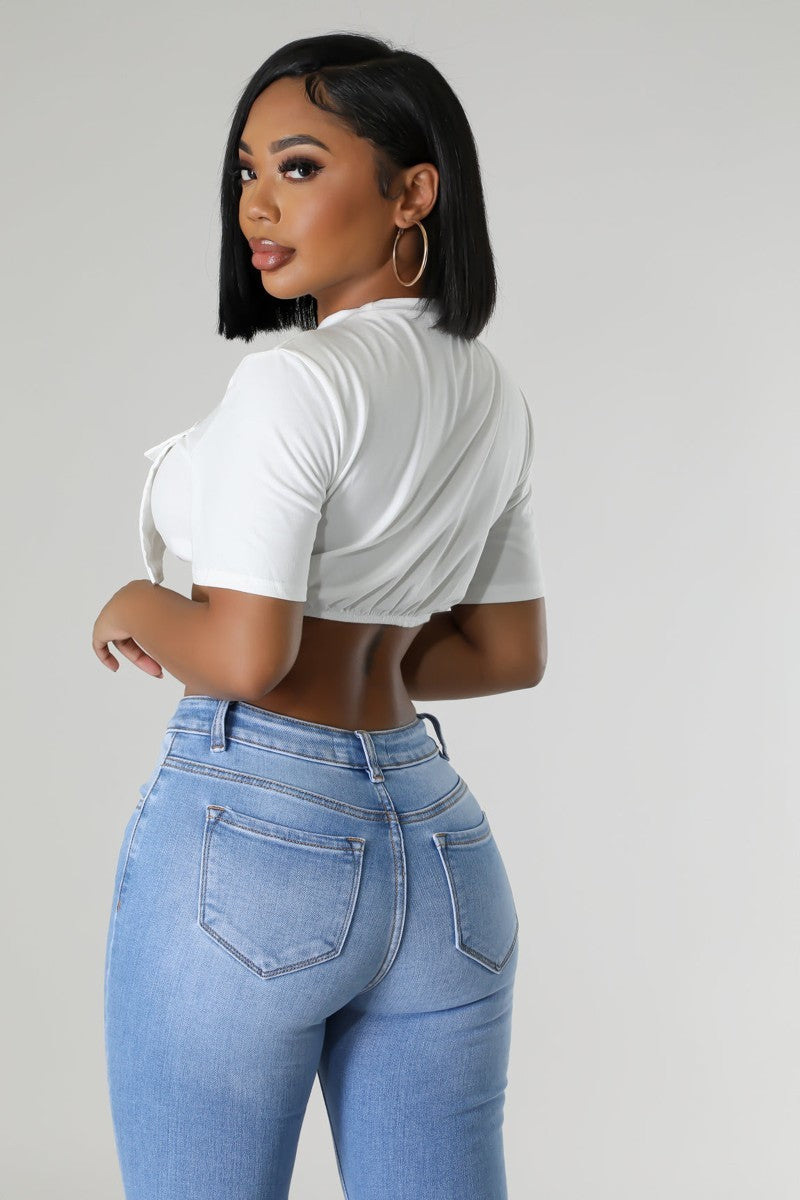 Pocket Full Crop Top