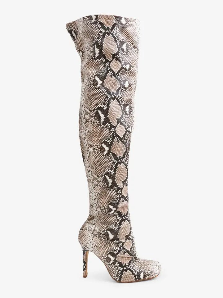 Taylor Tall Boot - Snake Print