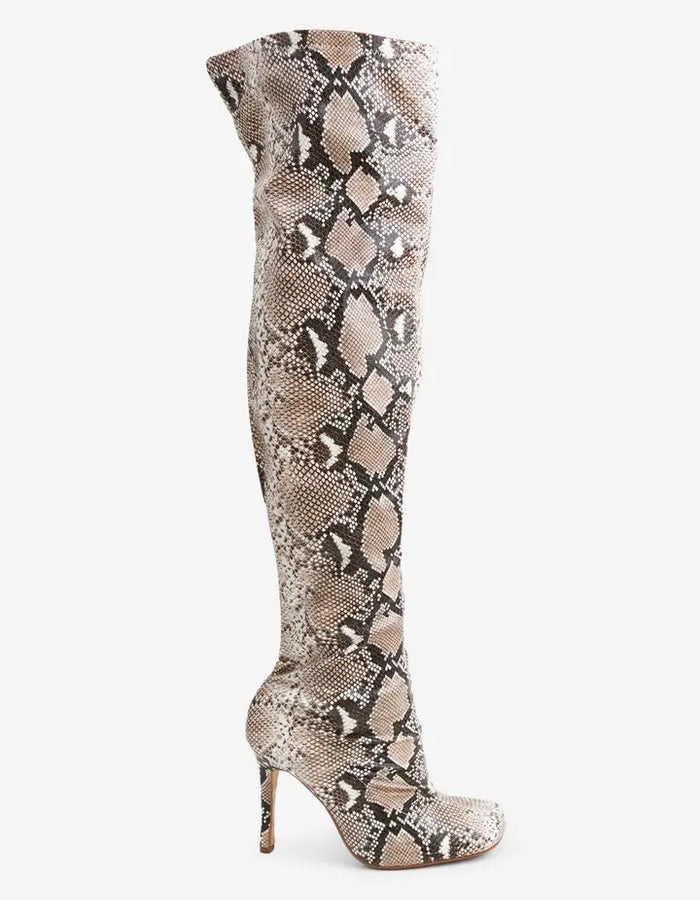 Taylor Tall Boot - Snake Print