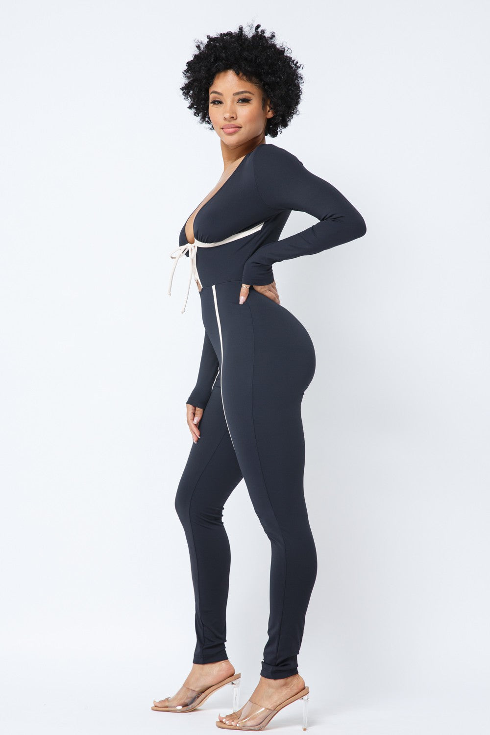 Lana Lace-Up Jumpsuit