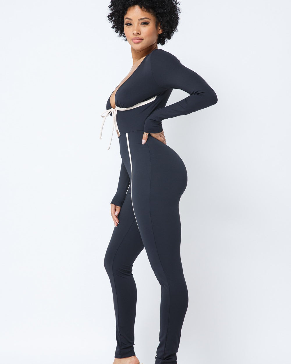 Lana Lace-Up Jumpsuit