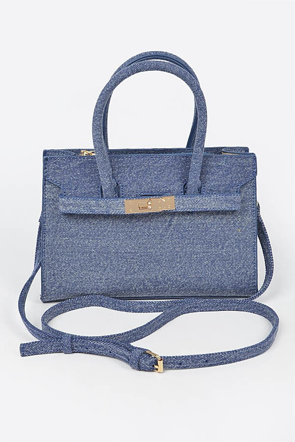 Denim Handbag - Blue
