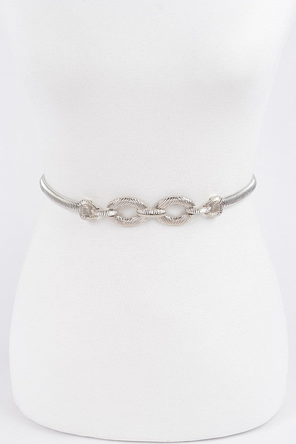 Metal Chain Belt-Silver
