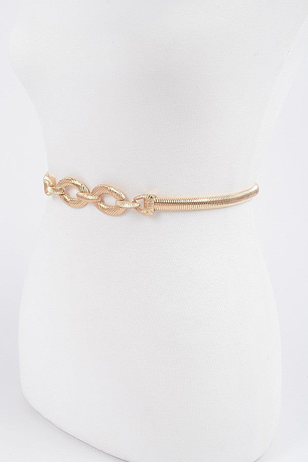 Metal Chain Belt-Gold