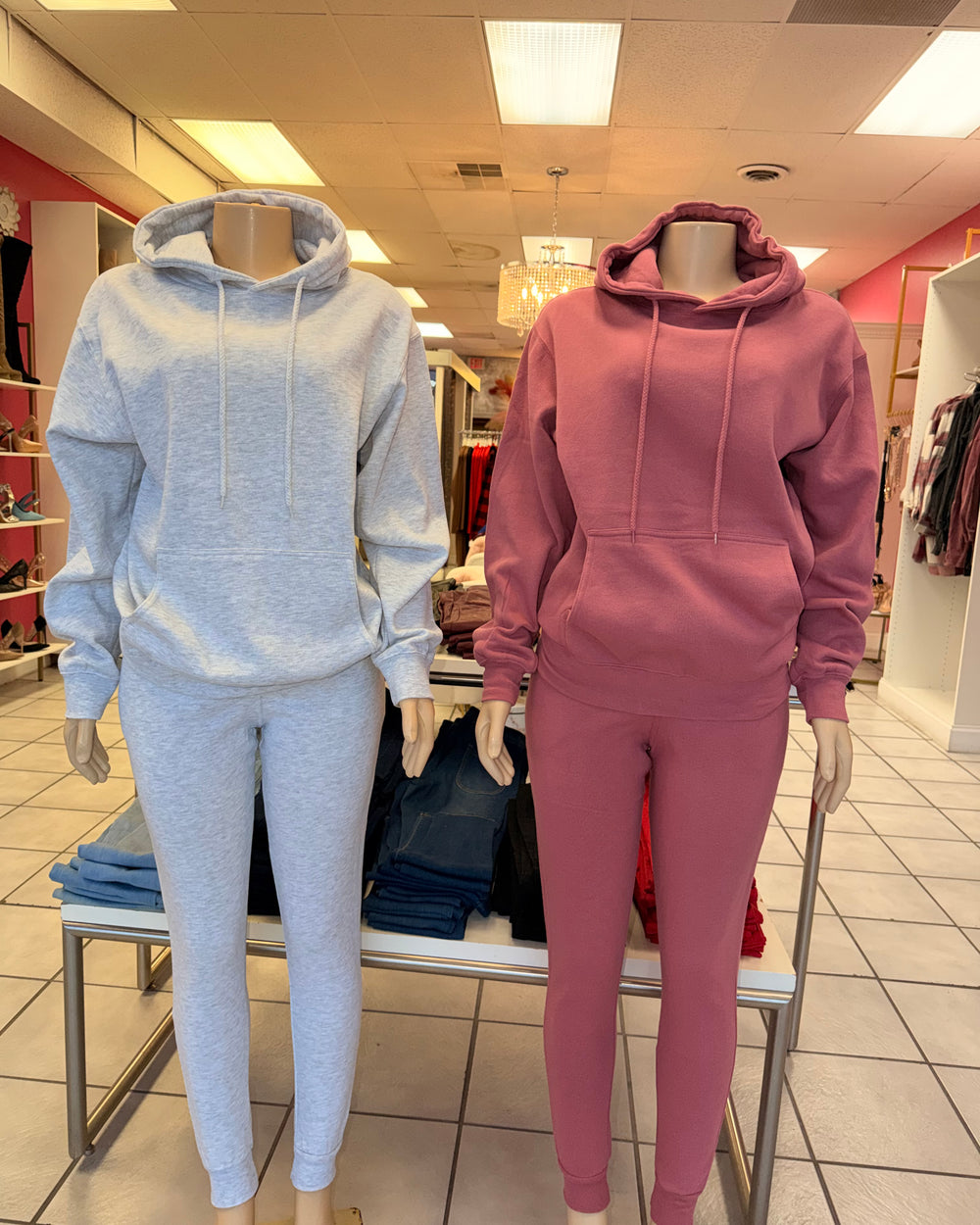 Comfy Club Jogger Set-Grey