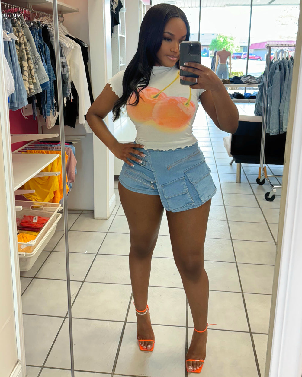 Sweet Cherry Doll Top