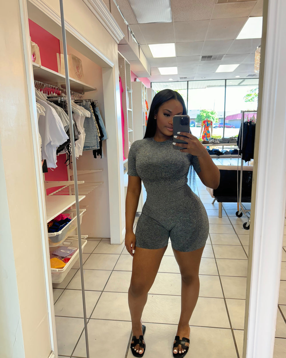 Airport Flow Biker Set-Grey