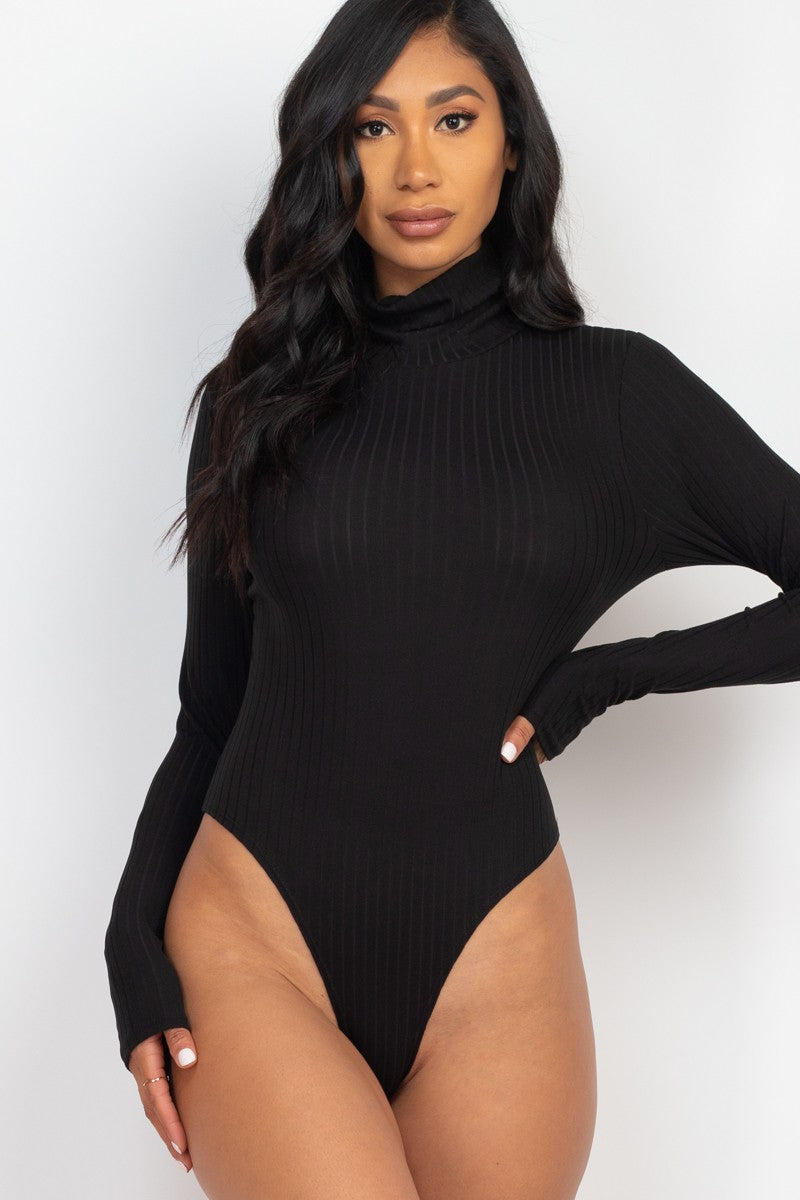 Long Sleeve Turtle Neck Bodysuit