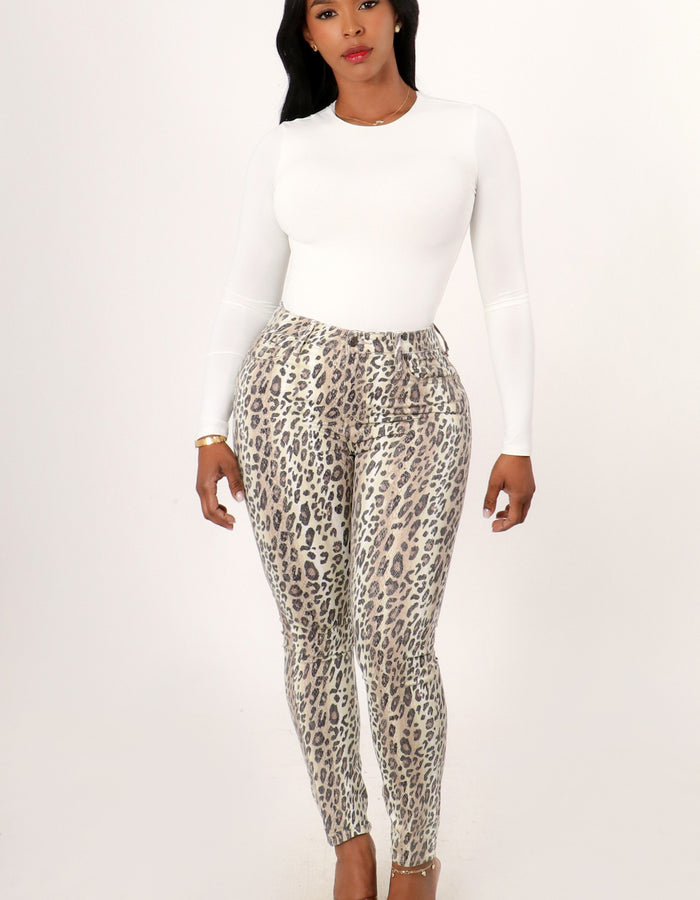 Make Them Chase Leopard Jeans