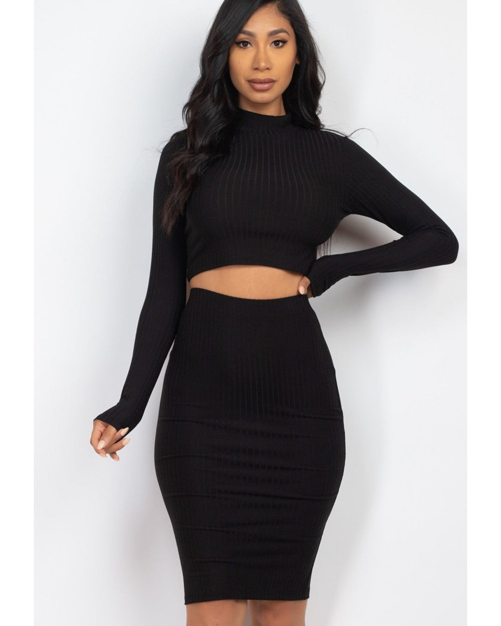Main Attraction Skirt Set-Black