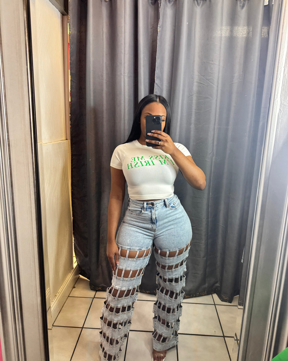 Kiss Me Im Irish Crop Top