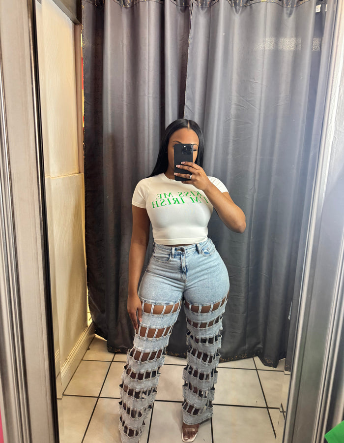 Kiss Me Im Irish Crop Top