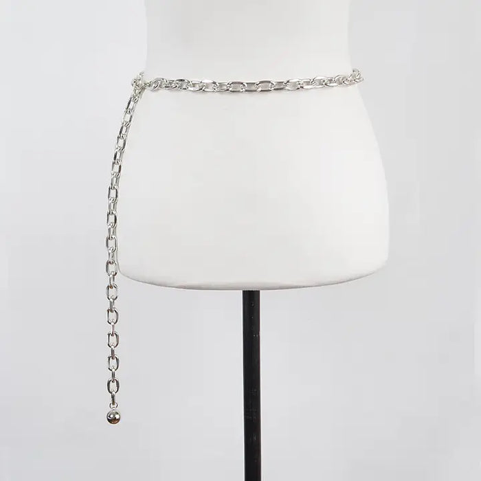 Extra Long Chainlink Belt - Silver