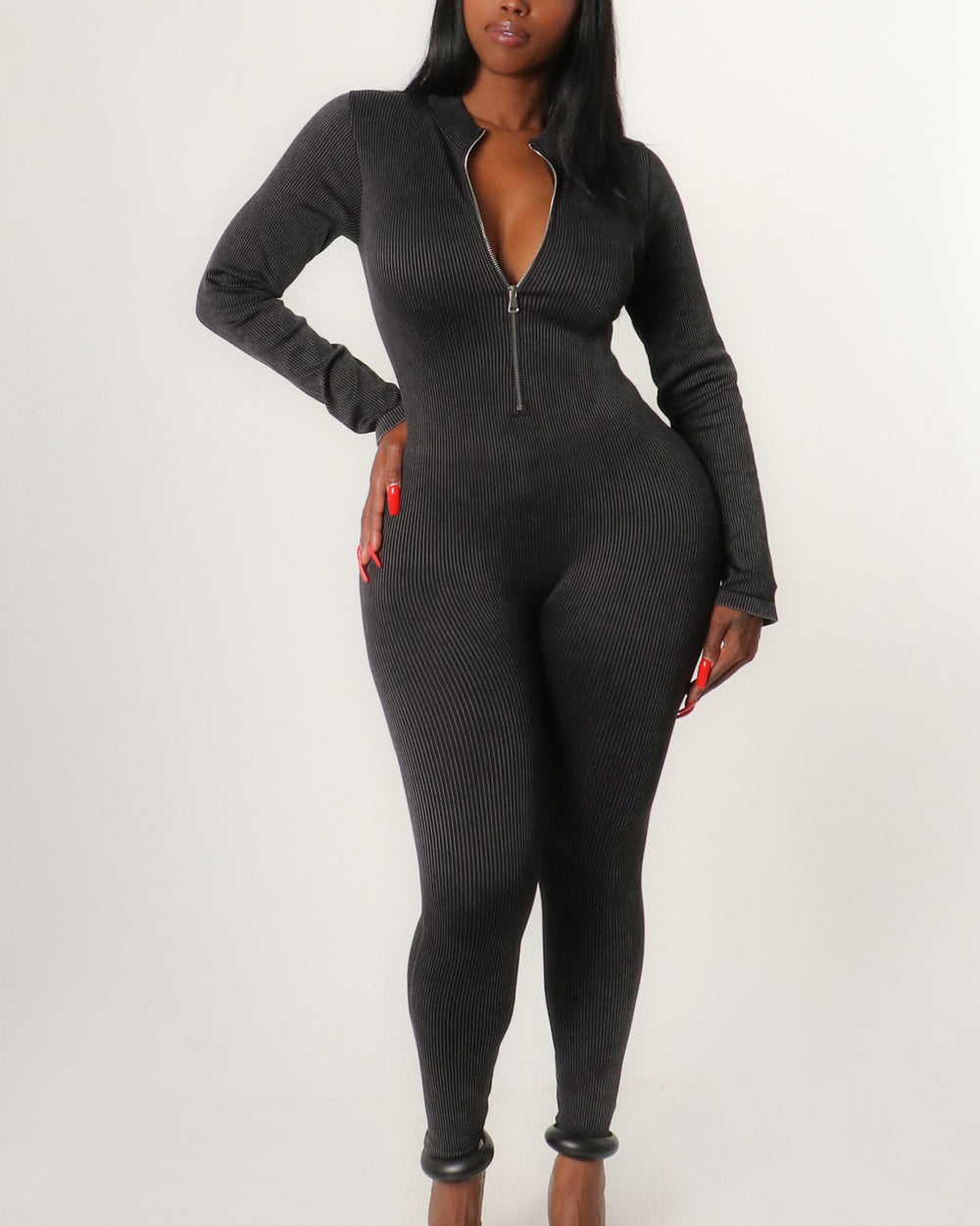 Acid Wash Jumpsuit