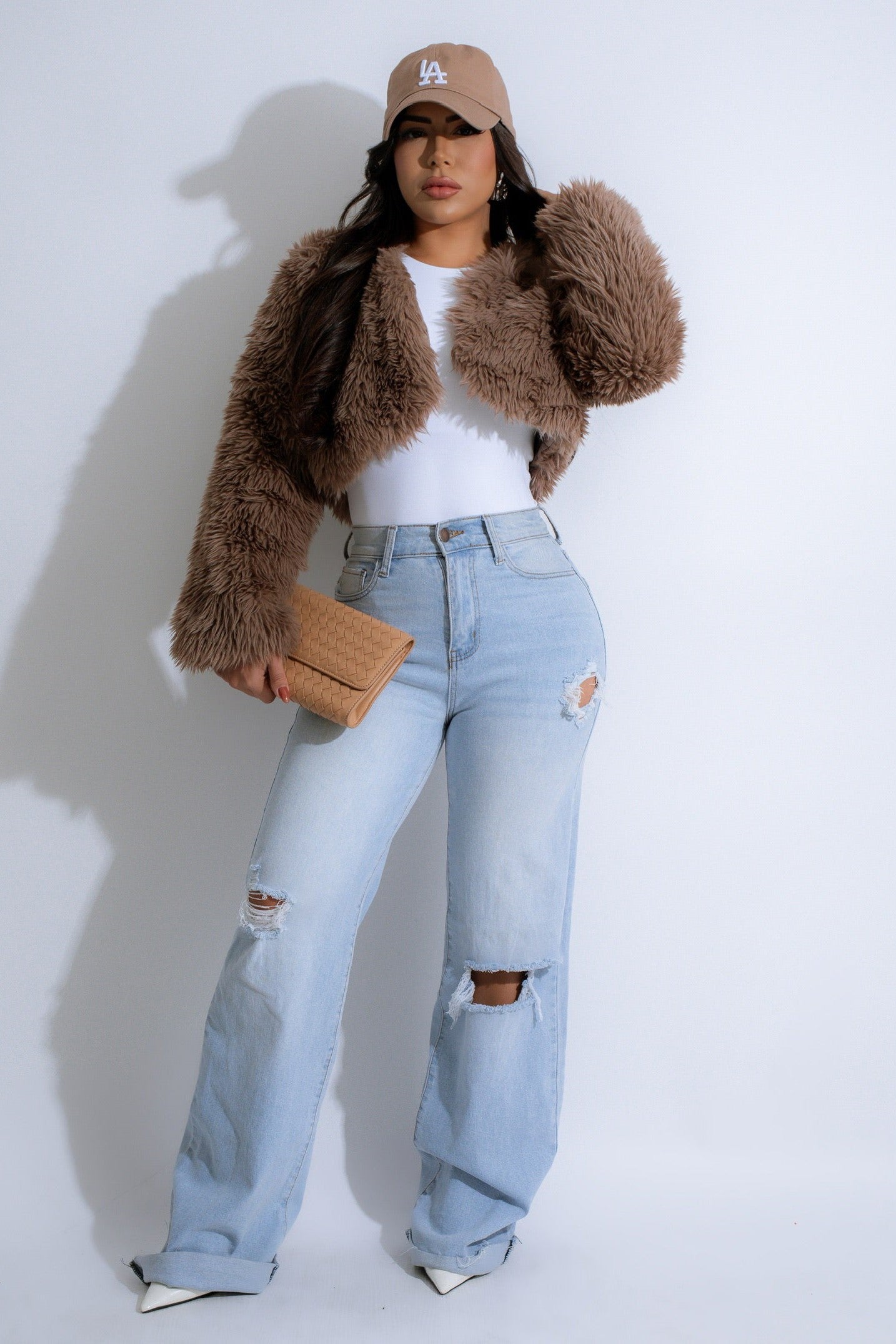 Venom Faux Fur Crop Coat