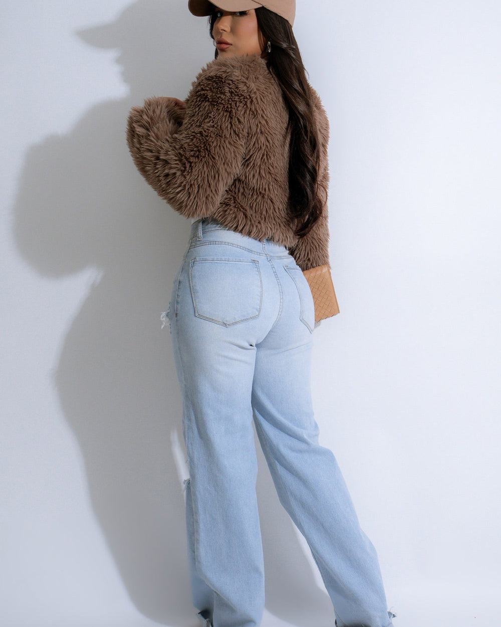 Venom Faux Fur Crop Coat