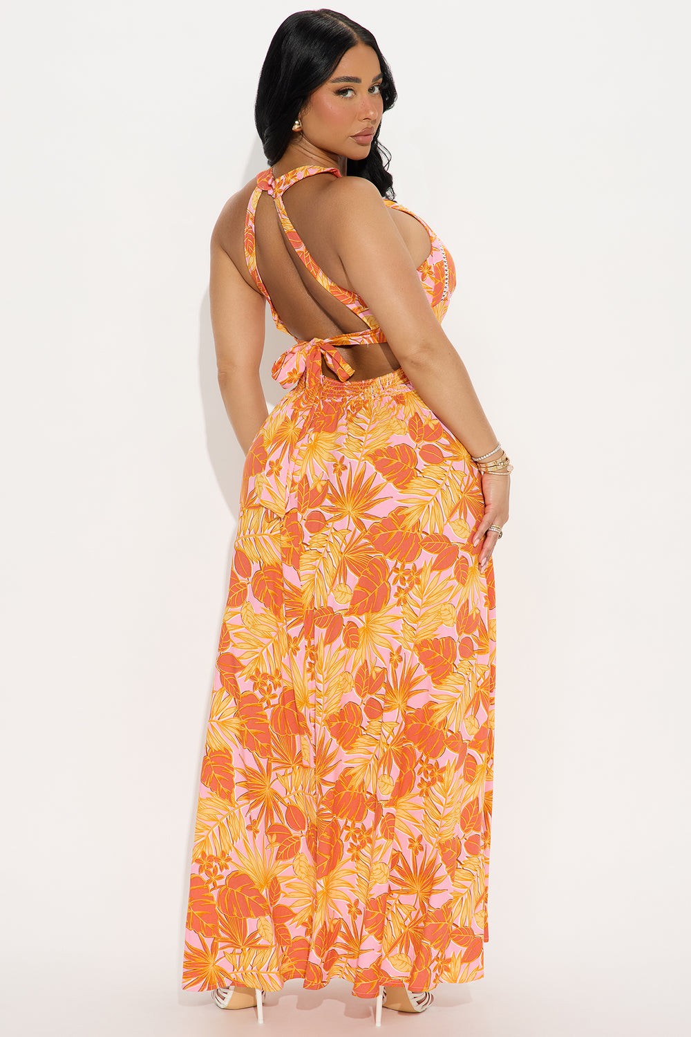 Georgia Peach Maxi Dress