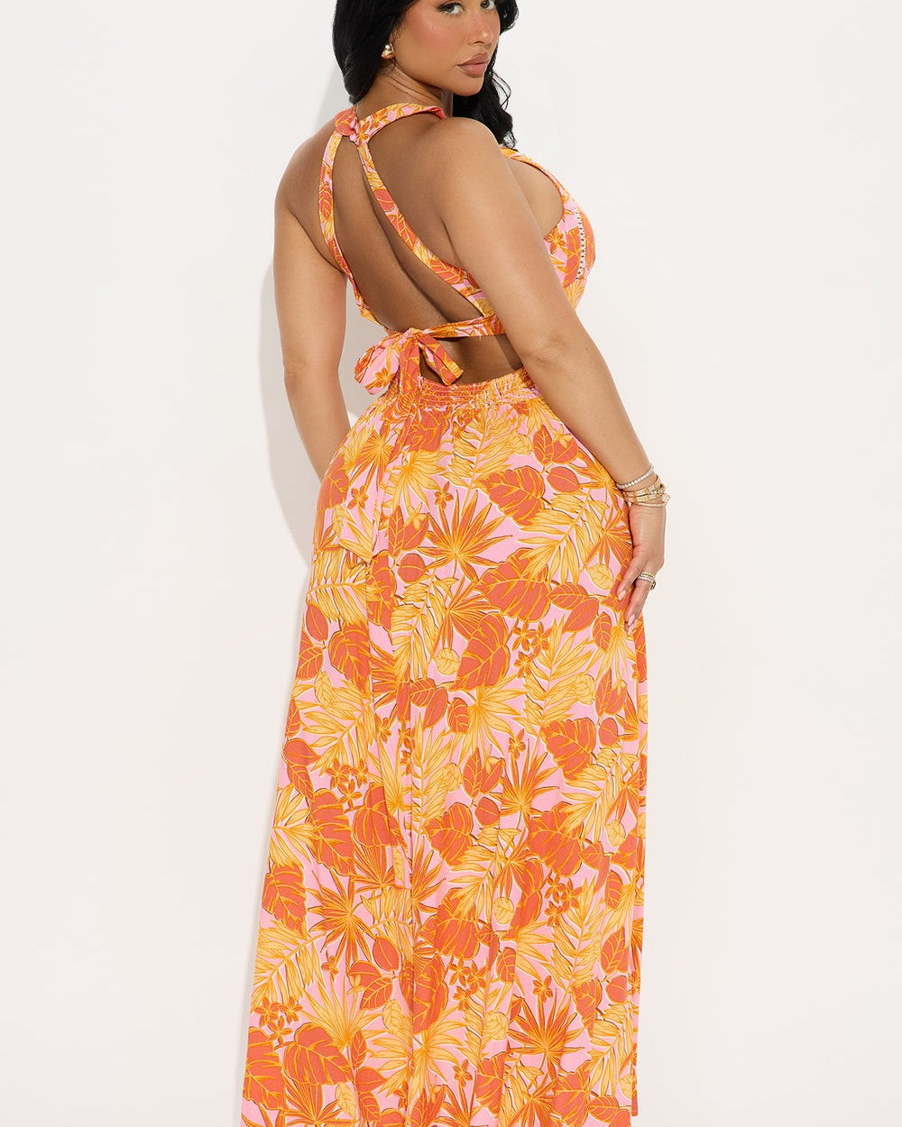 Georgia Peach Maxi Dress