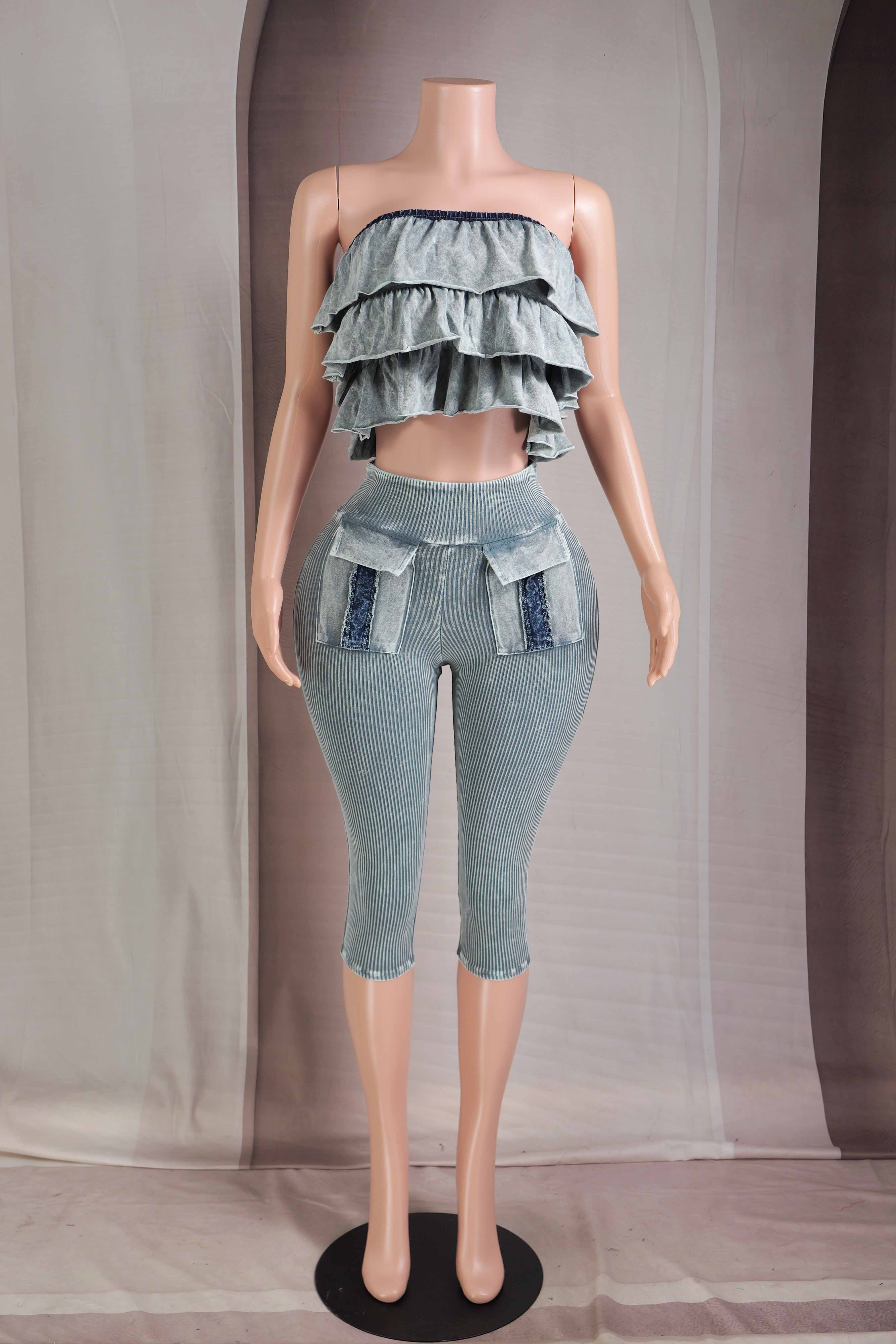 Barbie Dream Capri Set-Blue