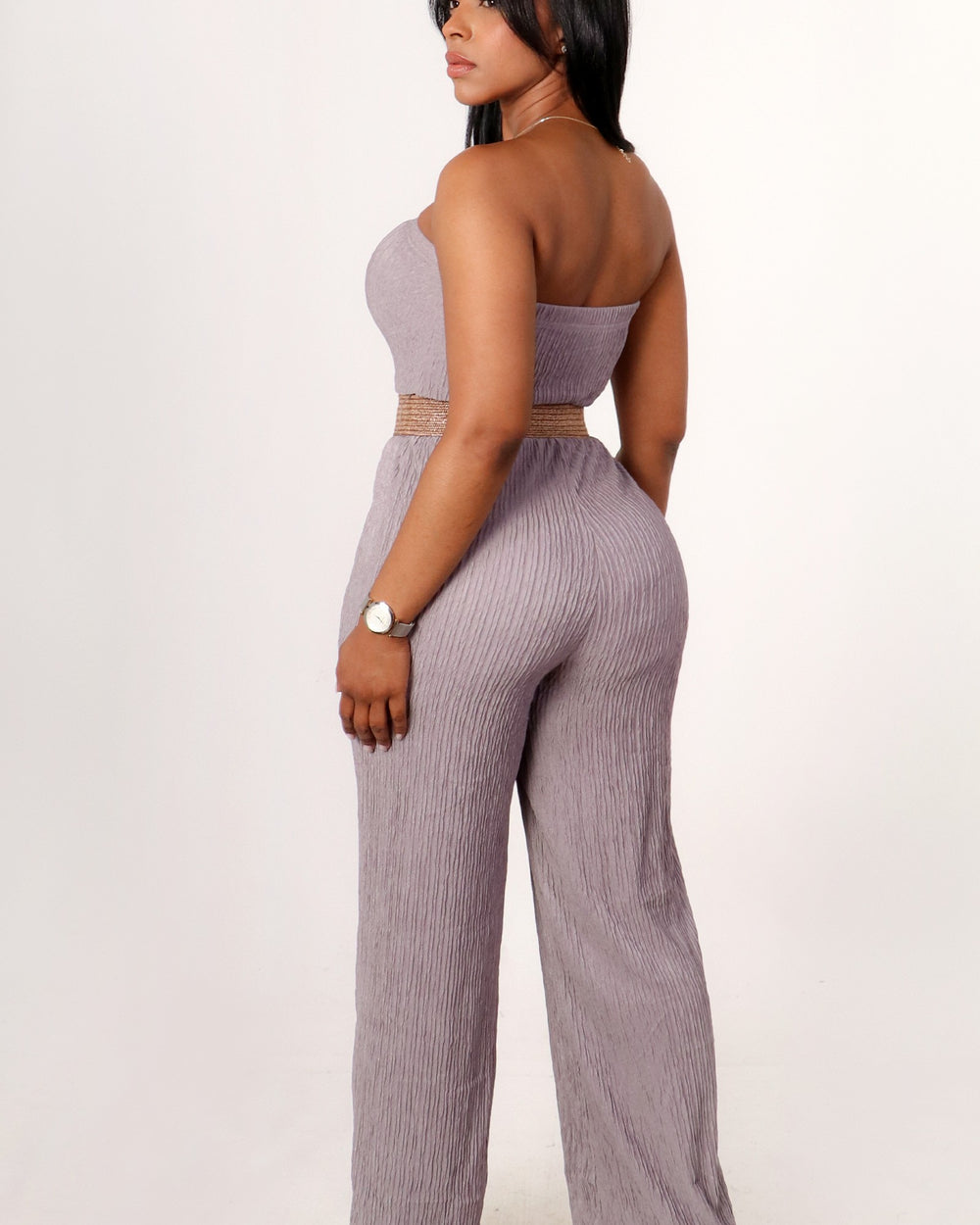 Day In Cabo Jumpsuit-Grey