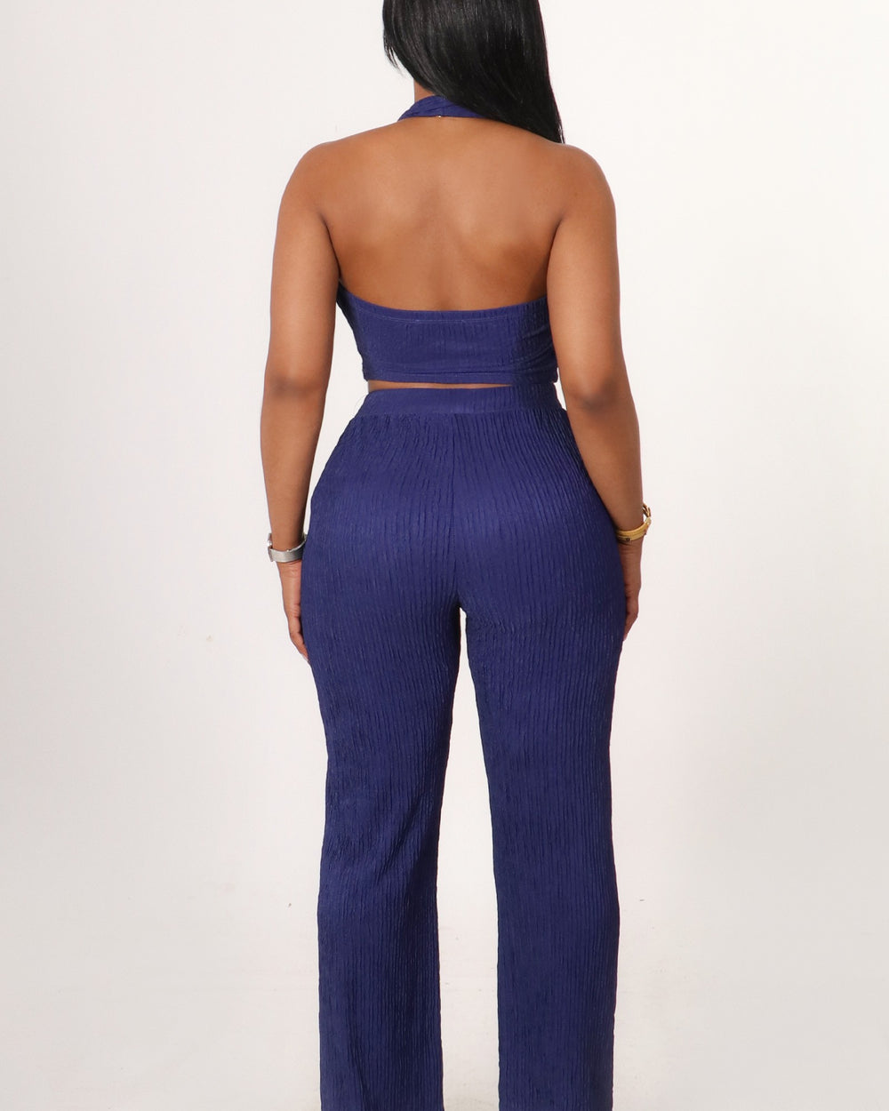 Paradise Pants Set-Navy