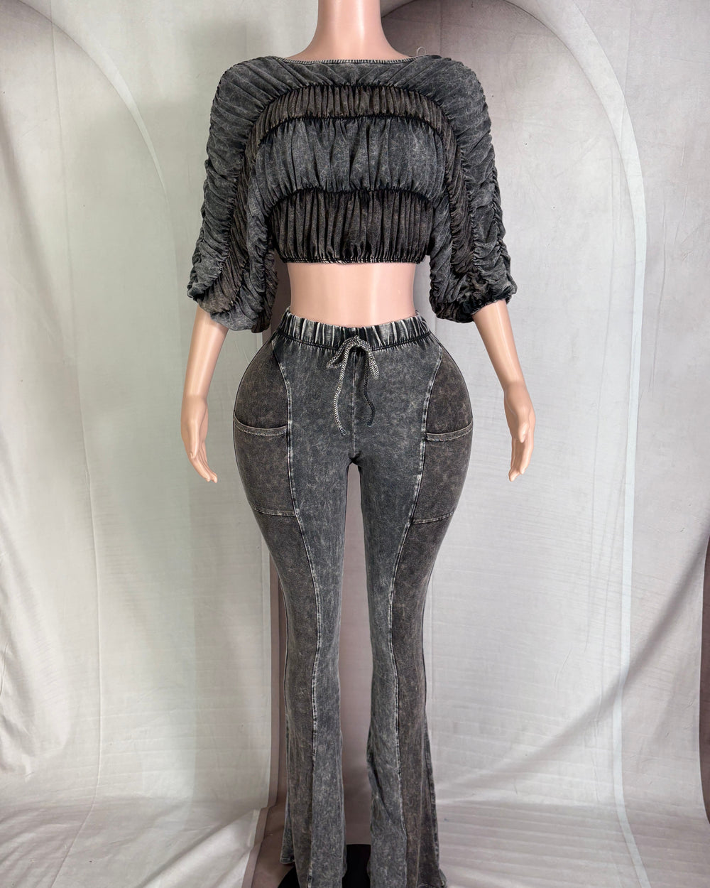 Crush Hour Pants Set-Black