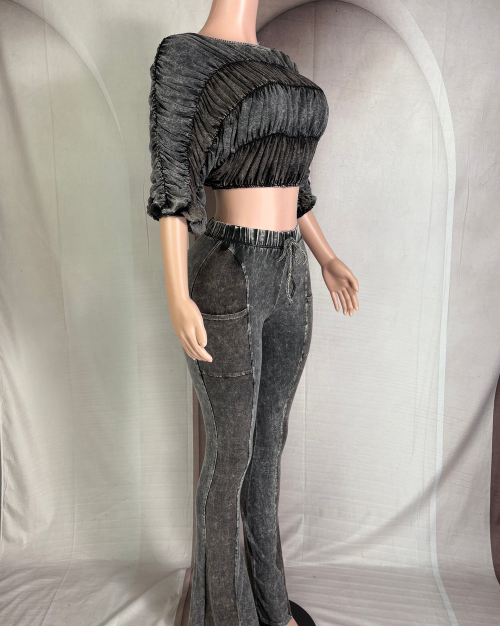 Crush Hour Pants Set-Black