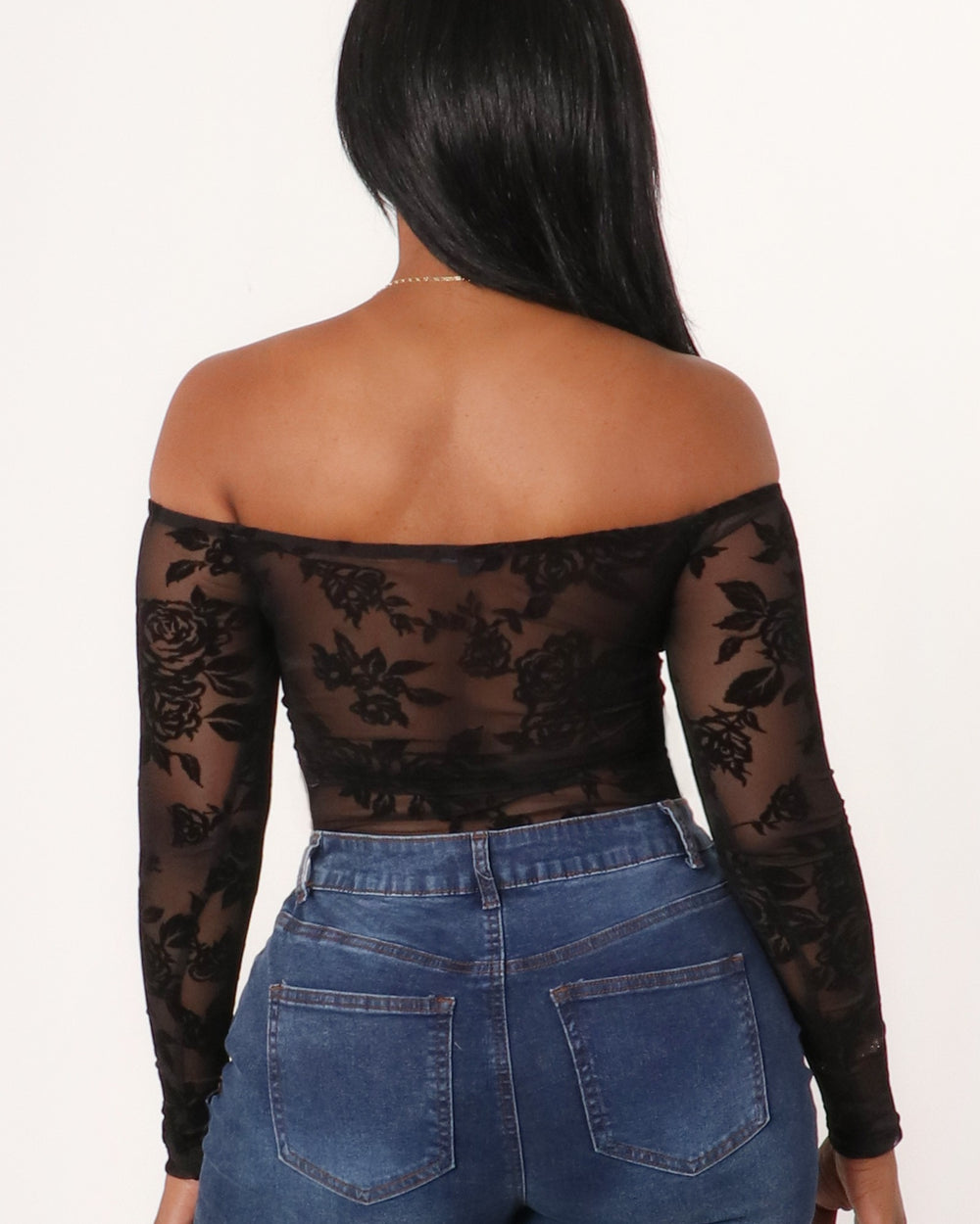 Seductive Mode Bodysuit-Black