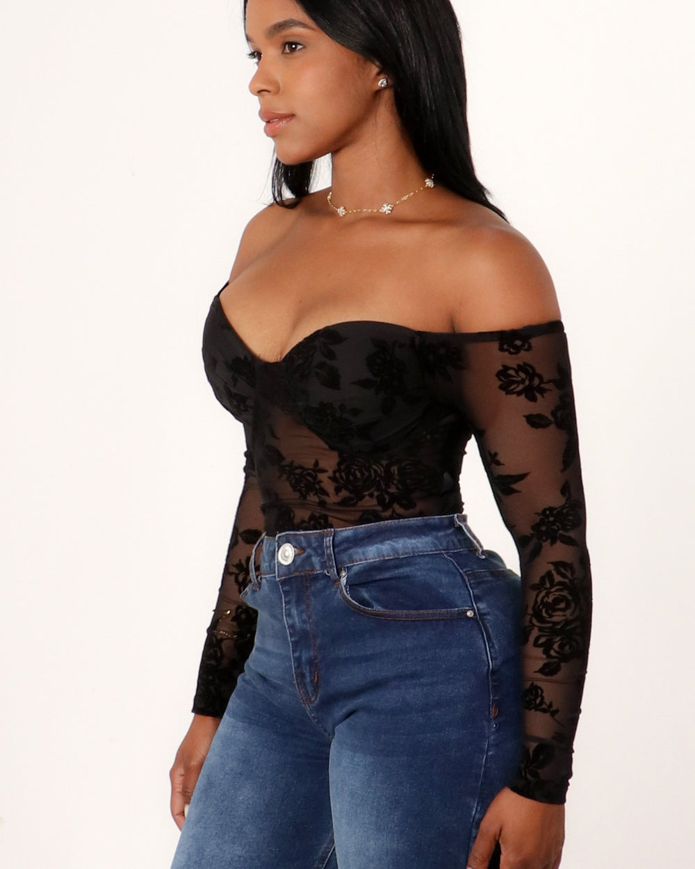 Seductive Mode Bodysuit-Black
