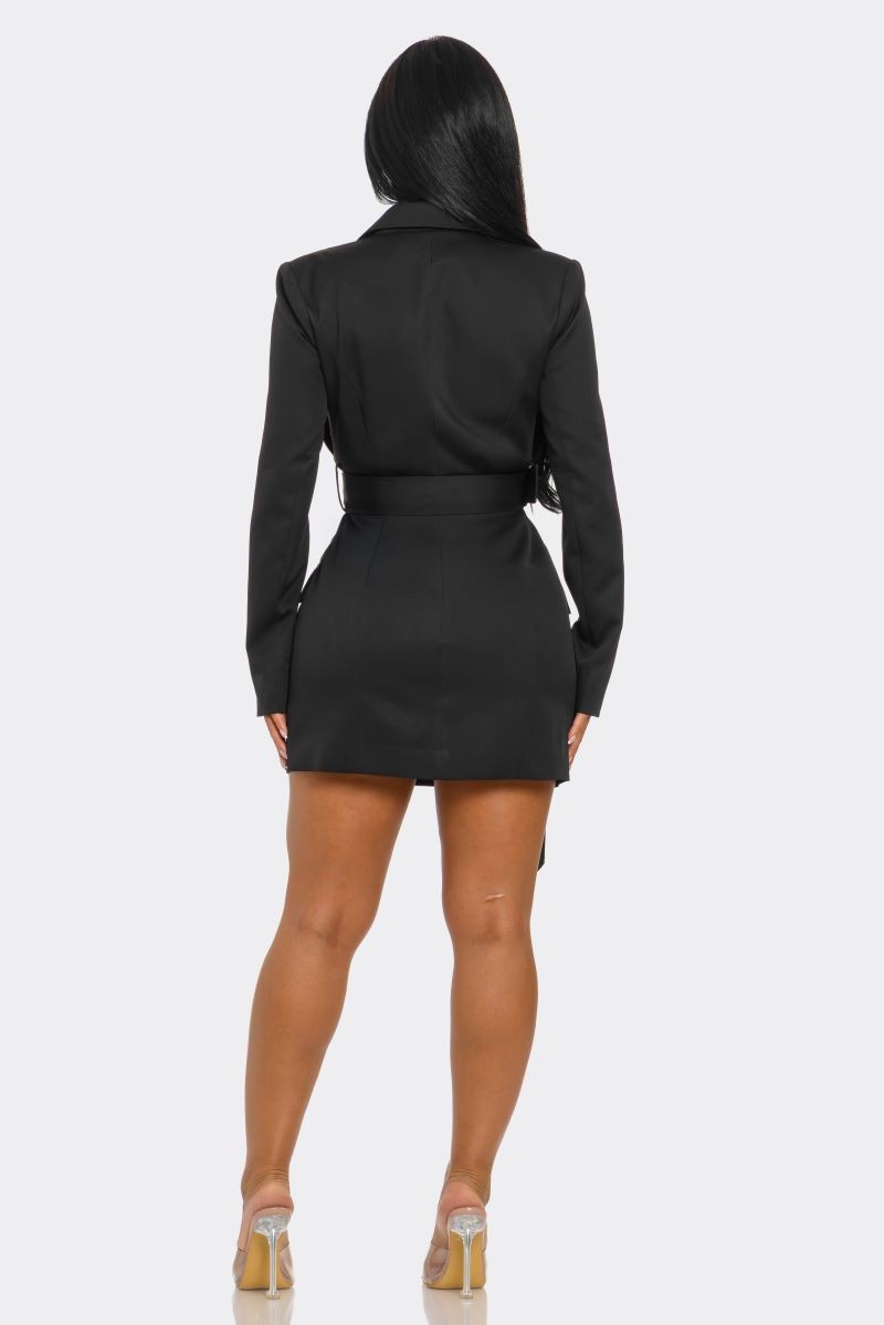 Your Majesty Blazer Mini Dress