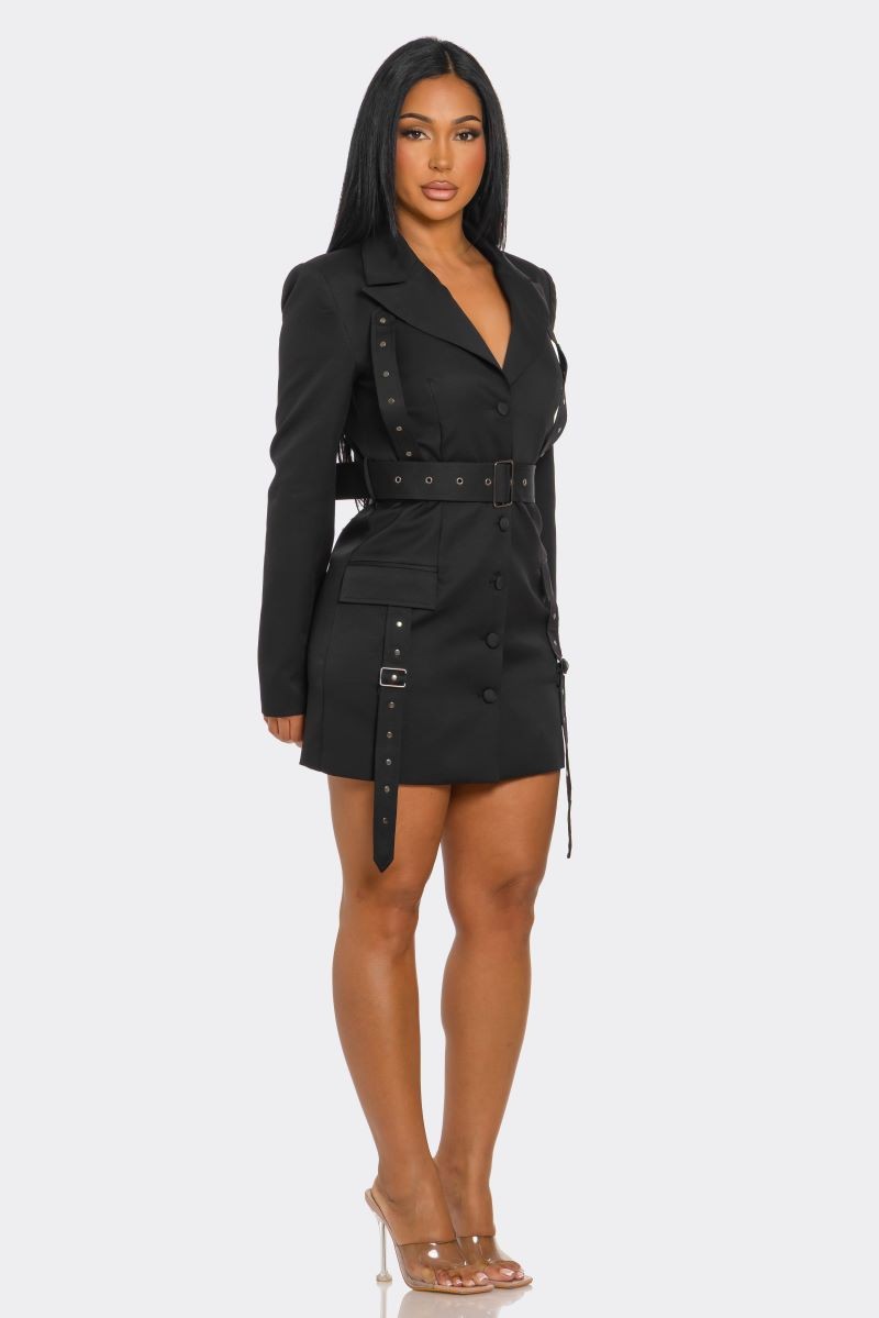 Your Majesty Blazer Mini Dress