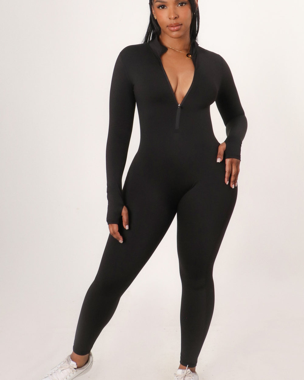 Sleek Essential Jumpsuit-Black