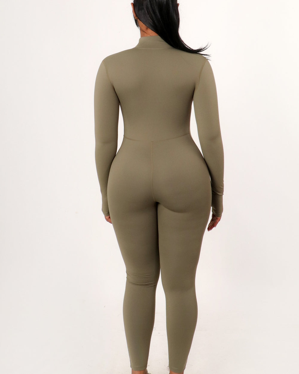 Sleek Essential Jumpsuit-Olive