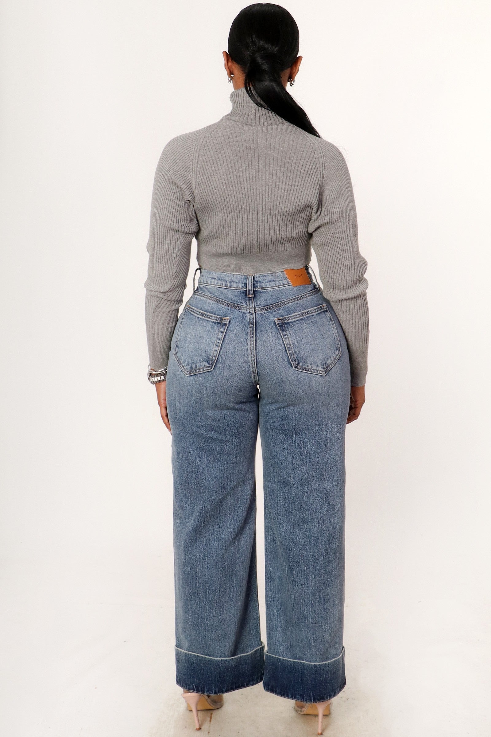 Cuffed Up Denim Pants