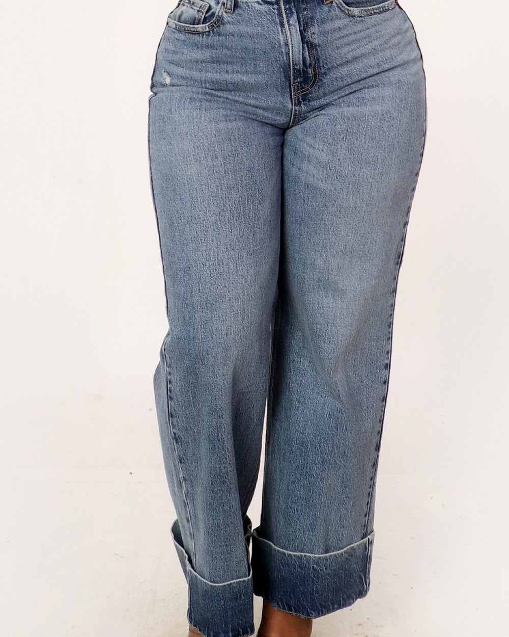 Cuffed Up Denim Pants