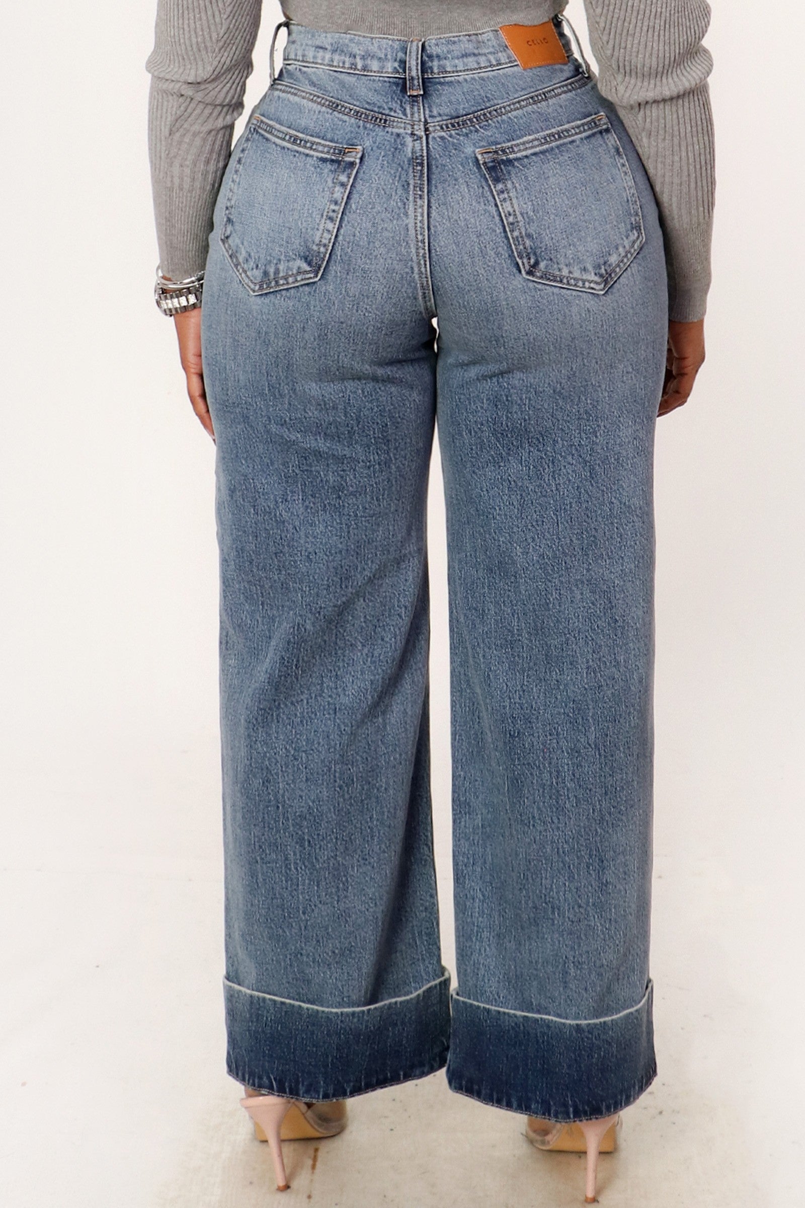 Cuffed Up Denim Pants
