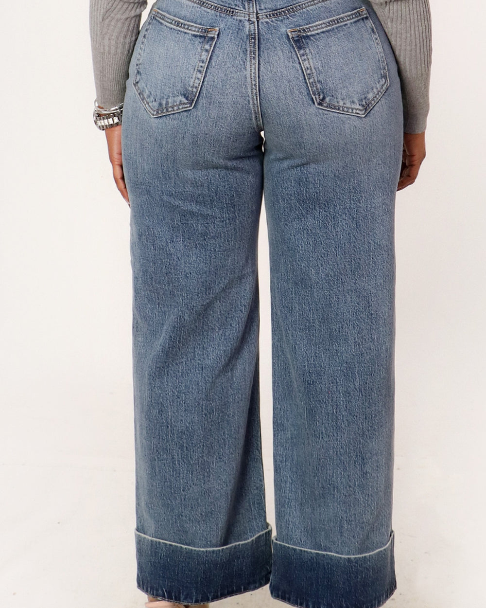 Cuffed Up Denim Pants