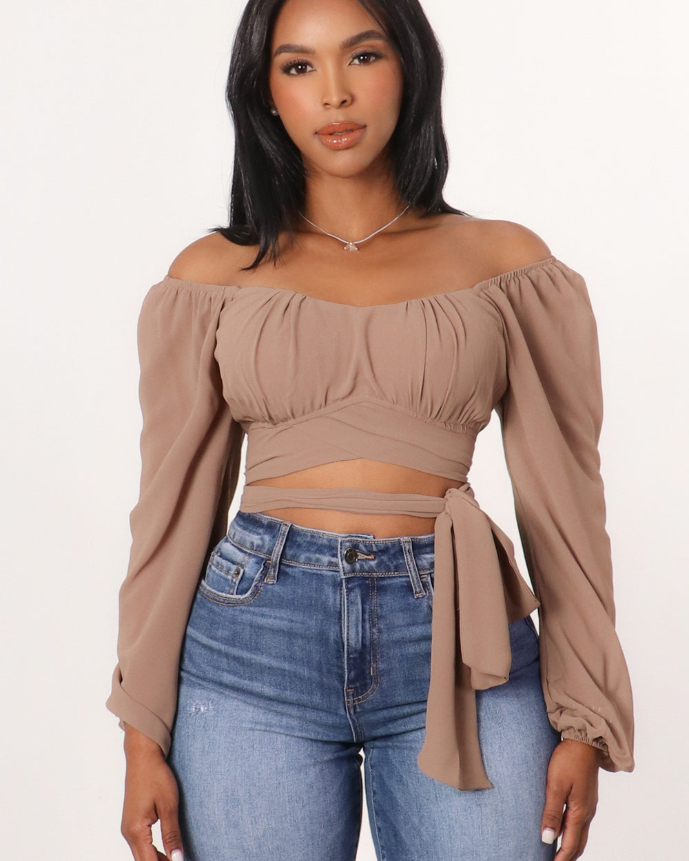Sasha Ballerina Top-Tan
