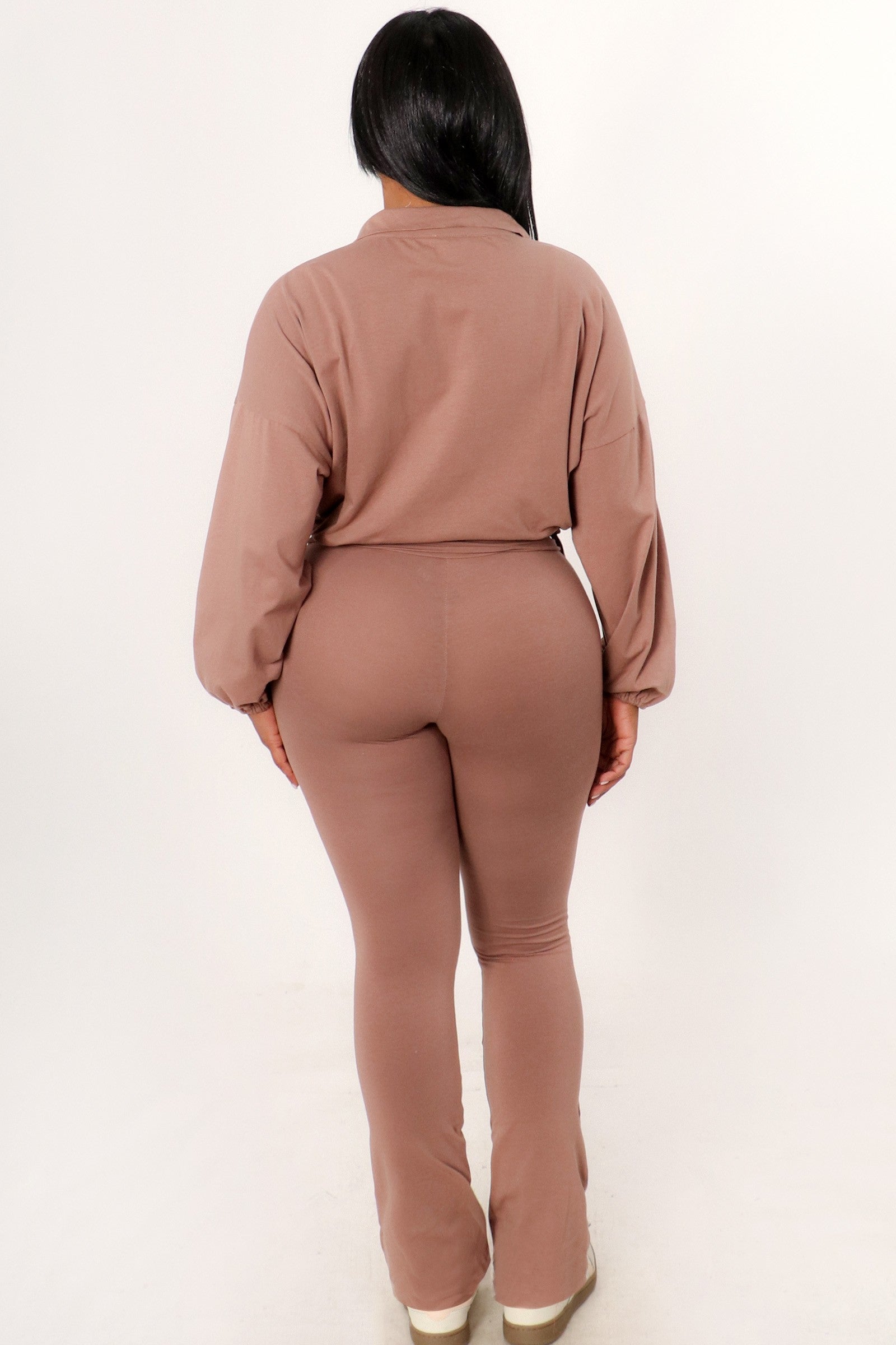 Night Shift Pants Set-Mocha