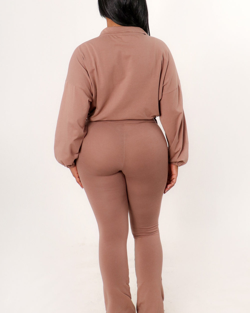Night Shift Pants Set-Mocha