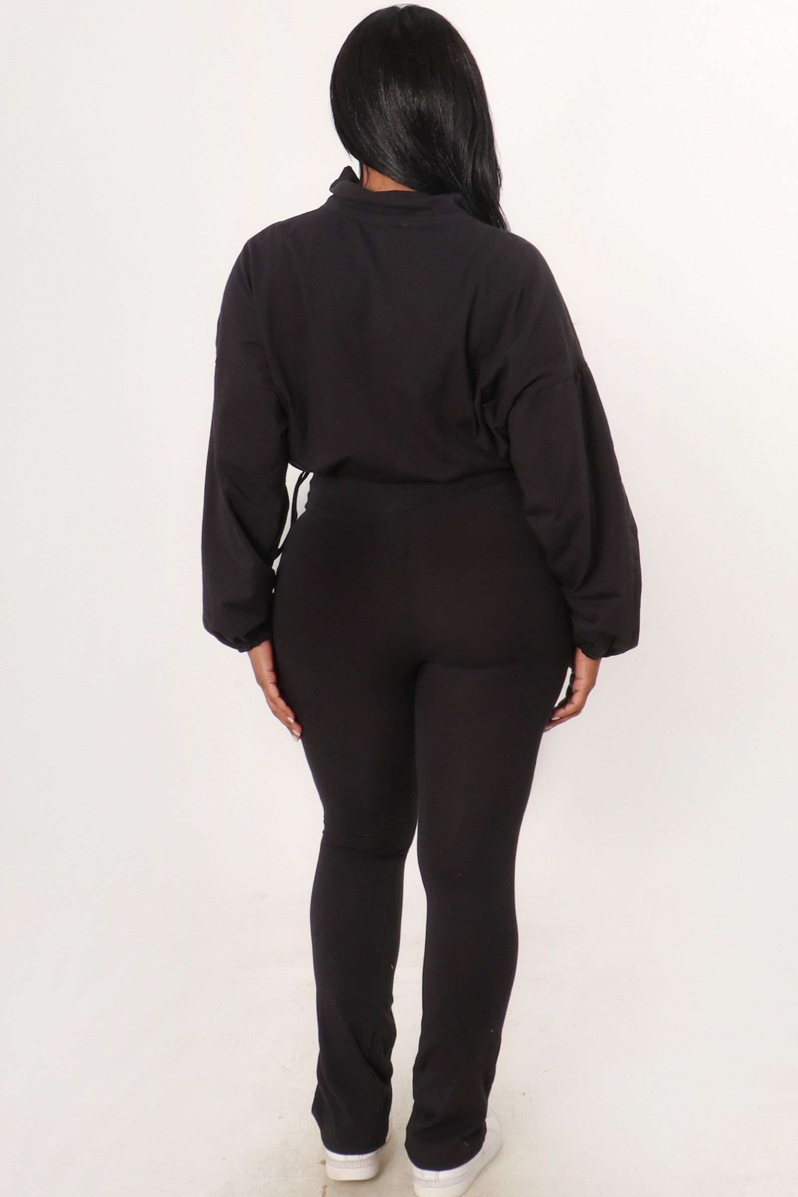 Night Shift Pants Set-Black