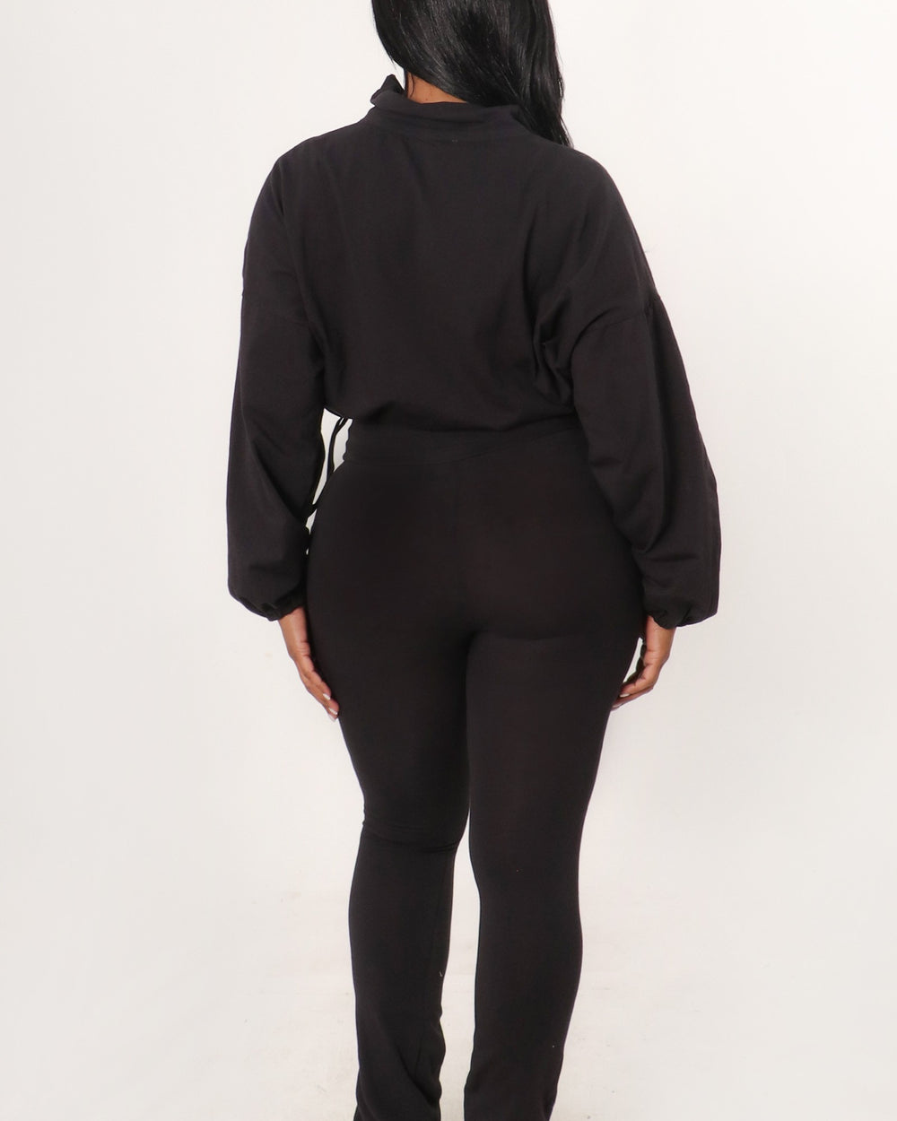 Night Shift Pants Set-Black