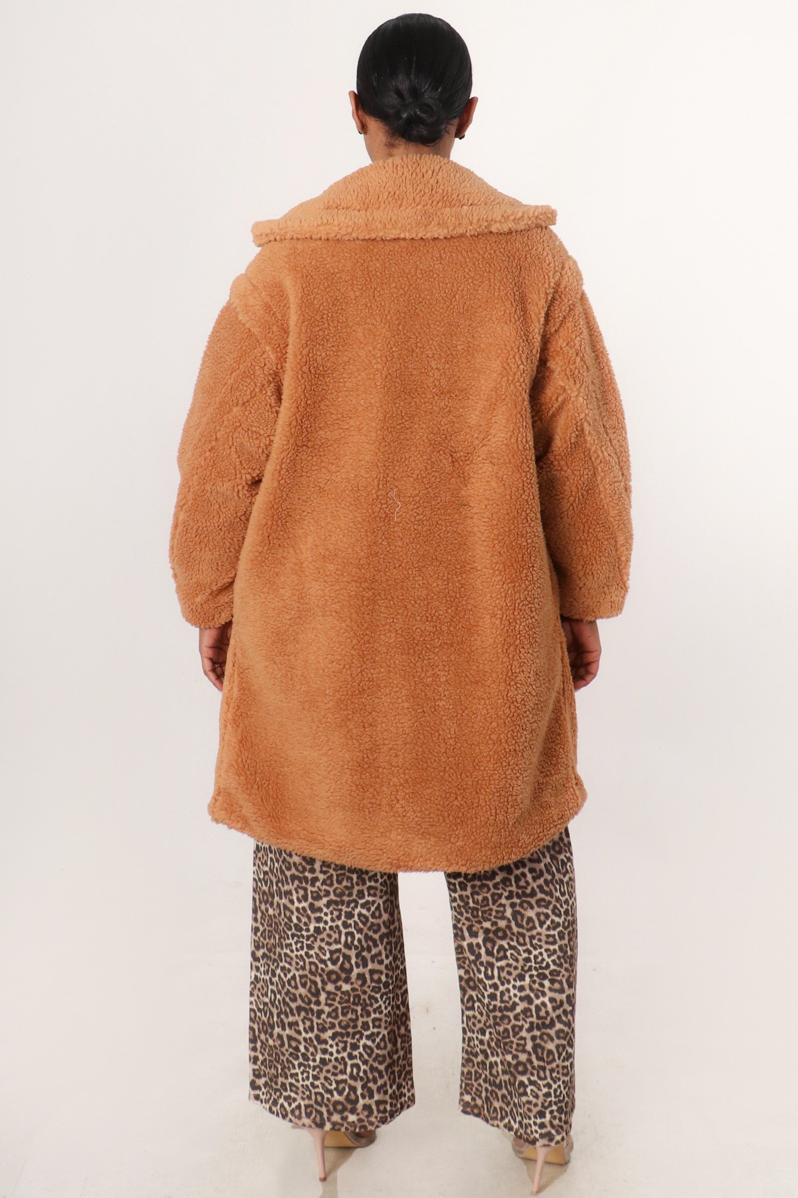 Breezy Nights Fur Jacket-Camel