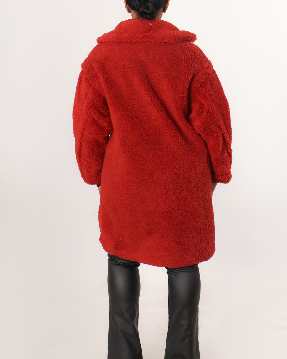 Breezy Nights Fur Jacket-Wine