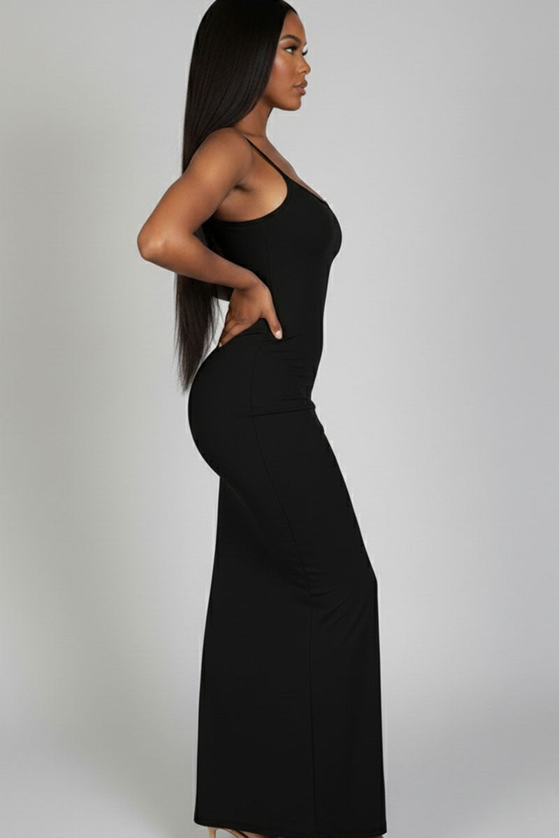 Snatched & Simple Maxi-Black