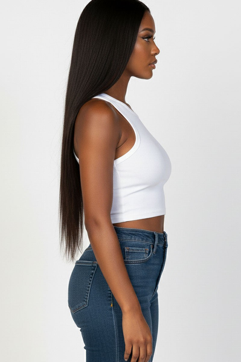 Everyday Ribbed Tank-White